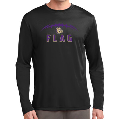 Unisex Bulldogs Flag Football Long Sleeve Dri-fit T-shirt Thumbnail