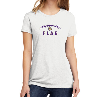Ladies Bulldogs Football Flag T-shirt Thumbnail